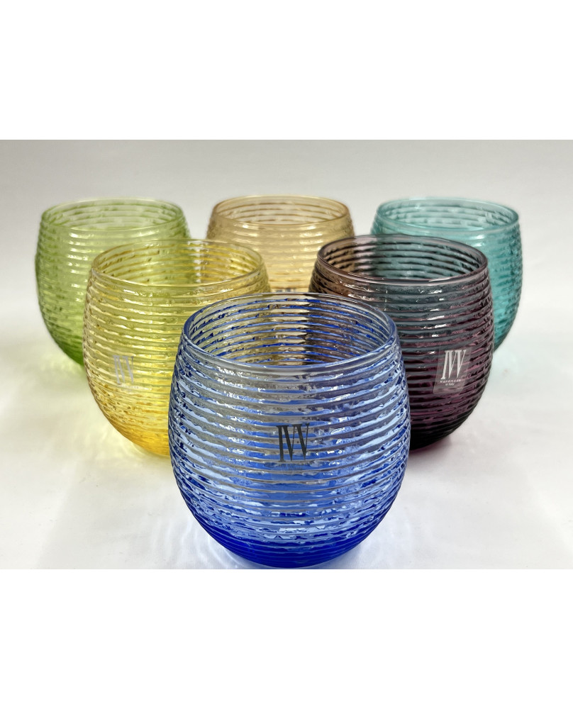 Set of 6 Multicolor Glasses H8 by IVV