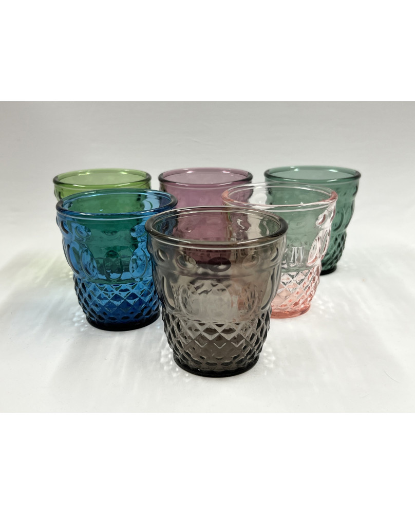 Ivv ser lapo, set 6 bicchieri acqua colori assortiti, 28 cl