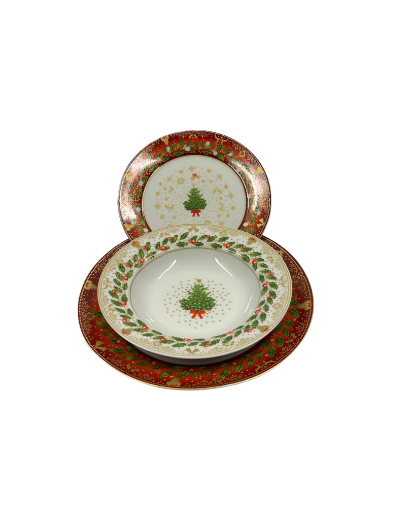 Christmas Dinner Service 18 Pieces