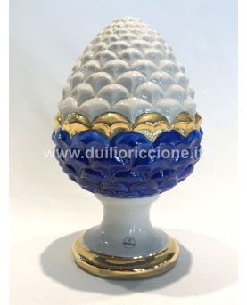 Lucky Pinecone Blue Confidence H17 Capodimonte