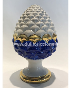 Lucky Pinecone Blue Confidence H17 Capodimonte