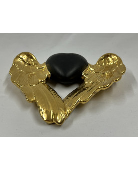 Black Heart Gold Wings of...
