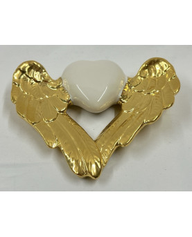 White Heart Gold Wings of...