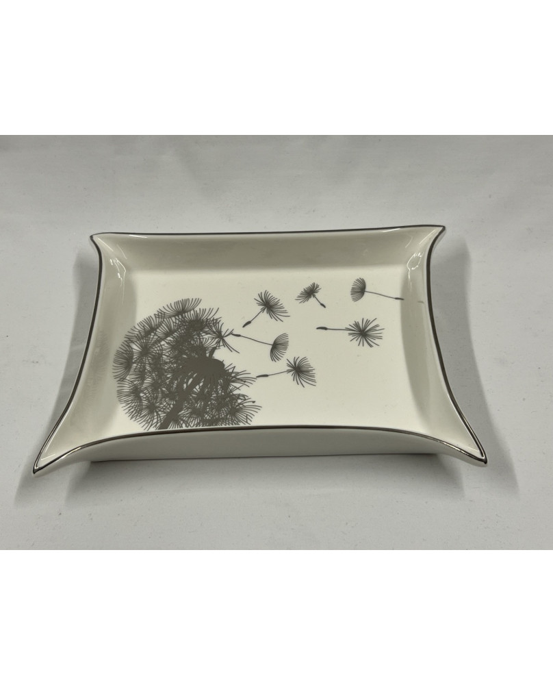 White And Silver Collection Pocket Tray 20x16