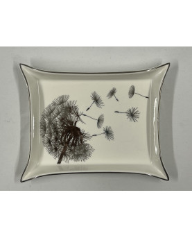 White And Silver Collection Pocket Tray 20x16