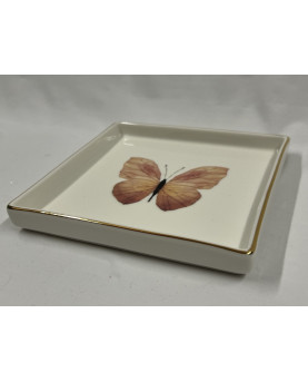 Rose Butterfly Pocket Tray 16x16