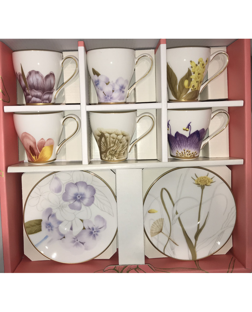 Flower Coffee Cup Set by Royal Copenhagen