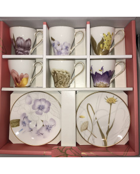 Flower Coffee Cup Set by Royal Copenhagen