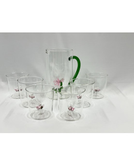 Set of 6 Glasses And Carafe...