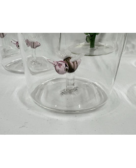 Set of 6 Glasses With 3D Bees