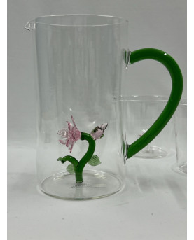 Carafe With 3D Flower...