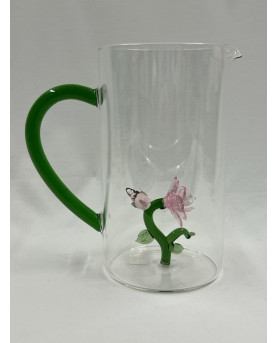 Caraffa  con Decorazione Fiore 3D