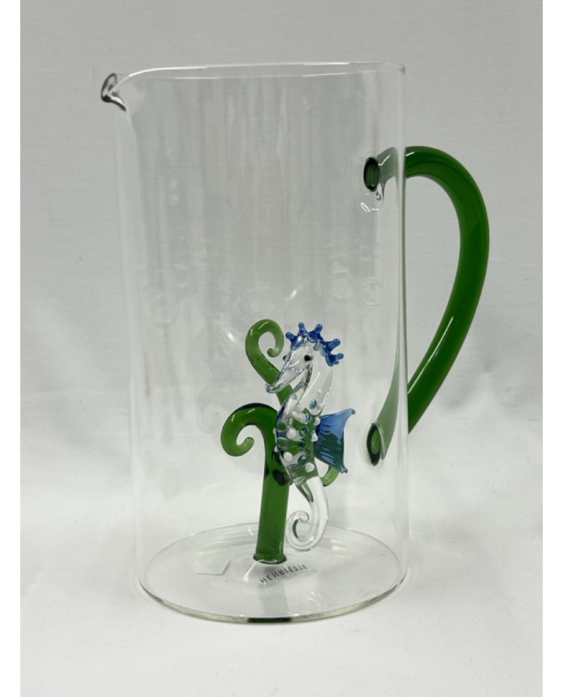 Carafe With 3D Seahorse Decoration