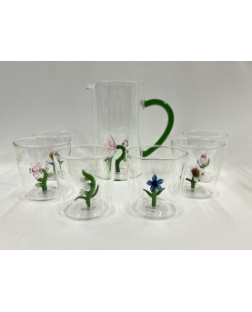 Set of 6 Glasses And Carafe...