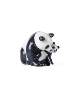 Panda With Cub Figurine By Royal Copenhagen