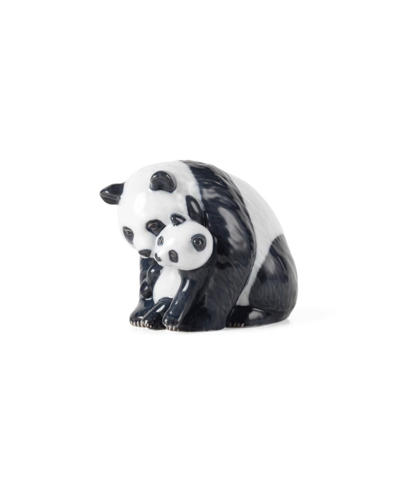 Panda With Cub Figurine By Royal Copenhagen