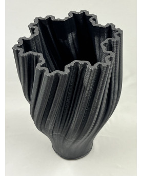 Black Vase Forme Collection by Palais Royal H25