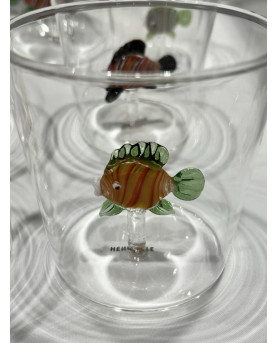 Set 6 Glasses With Tropical Fish