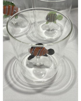 Set 6 Glasses With Tropical Fish