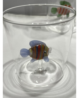 Set 6 Glasses With Tropical Fish