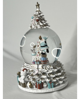 Snow Globe with Music Box H24