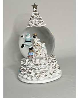 Snow Globe with Music Box H24