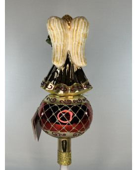 Angel Christmas Tree Topper Blown Glass By Huras Family