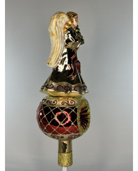 Angel Christmas Tree Topper Blown Glass By Huras Family