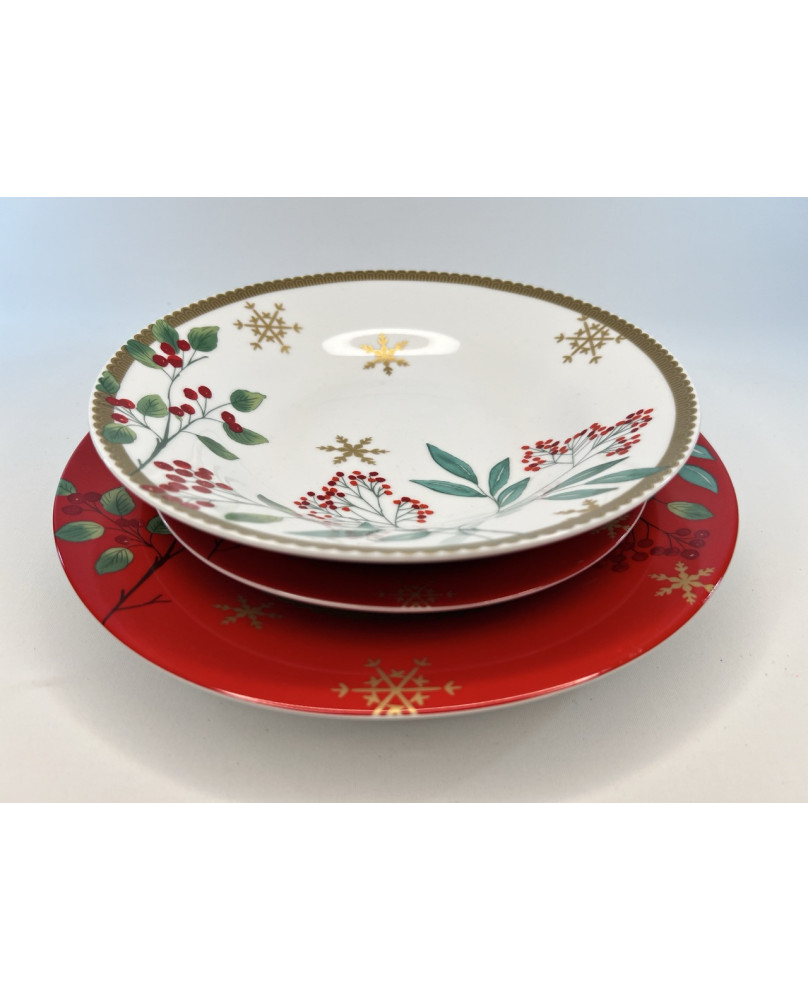 18 Christmas Plates Set by Palais Royal