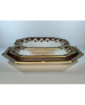 Fitz and Floyd Decorative Octagonal Christmas Tray