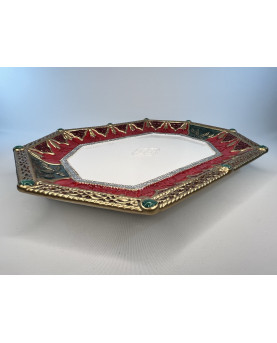 Fitz and Floyd Decorative Octagonal Christmas Tray