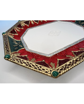 Fitz and Floyd Decorative Octagonal Christmas Tray