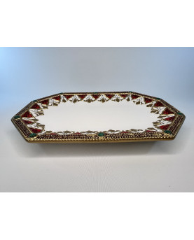 Fitz and Floyd Decorative Octagonal Christmas Tray