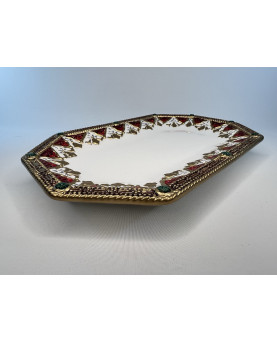 Fitz and Floyd Decorative Octagonal Christmas Tray