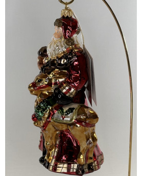 Santa Claus Decoration in Blown Glass By Huras Family