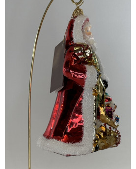 Santa Claus Decoration in Blown Glass By Huras Family