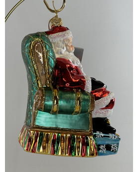 Santa Claus Decoration in Blown Glass By Huras Family