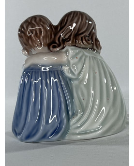 Boy and Girl with Dog Mini by Royal Copenhagen