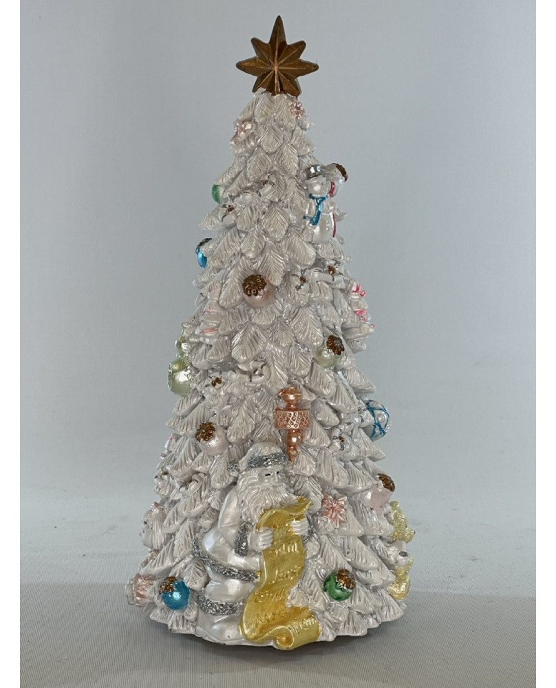 White Metal Tree With Carillon H22 by Noel