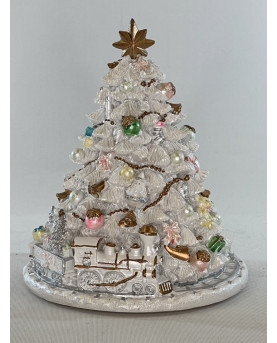 White Metal Tree With...