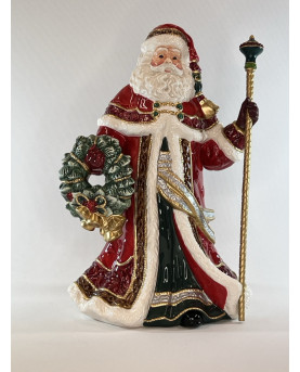 Santa Claus With Garland H34 by Fitz And Floyd