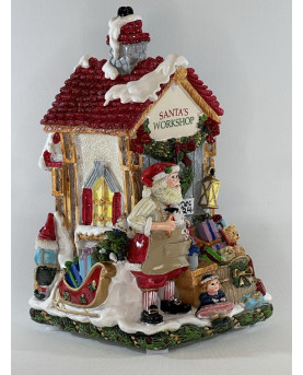 Carillon Santa's Workshop by Fitz and Floyd