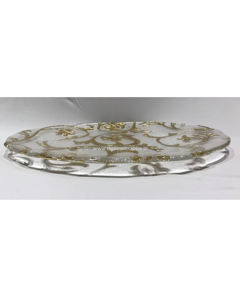 Artistic manifacture of glass platter by IVV