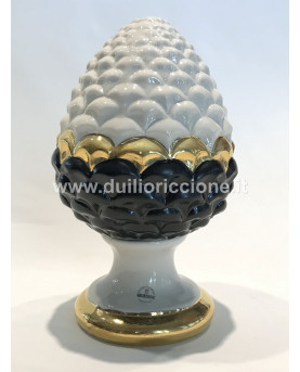 Lucky Pinecone Black Elegance H17 Capodimonte