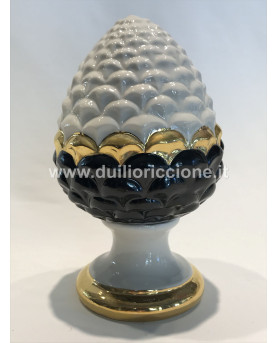 Lucky Pinecone Black Elegance H17 Capodimonte