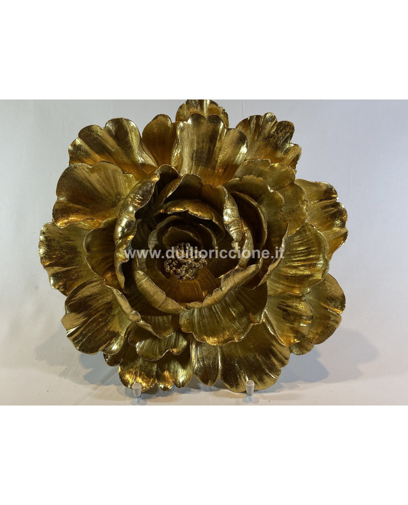 Gold Peony Wall Decoration